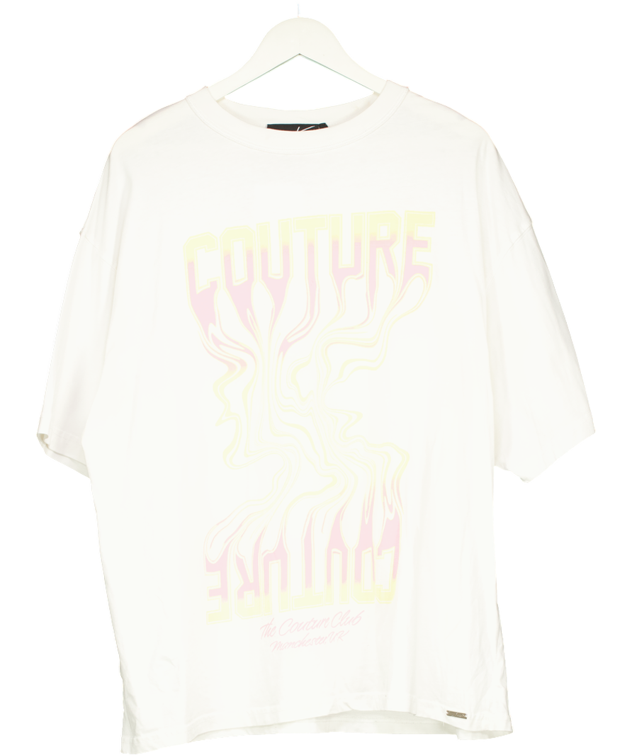 The Couture Club White Oversized T-shirt UK XXL