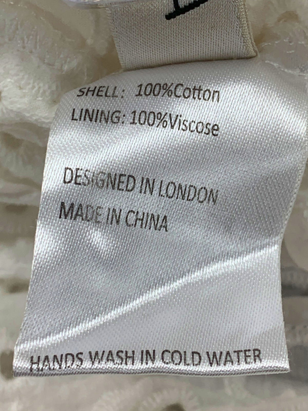 Jovonna London White Eyelet Ruffle Top UK S