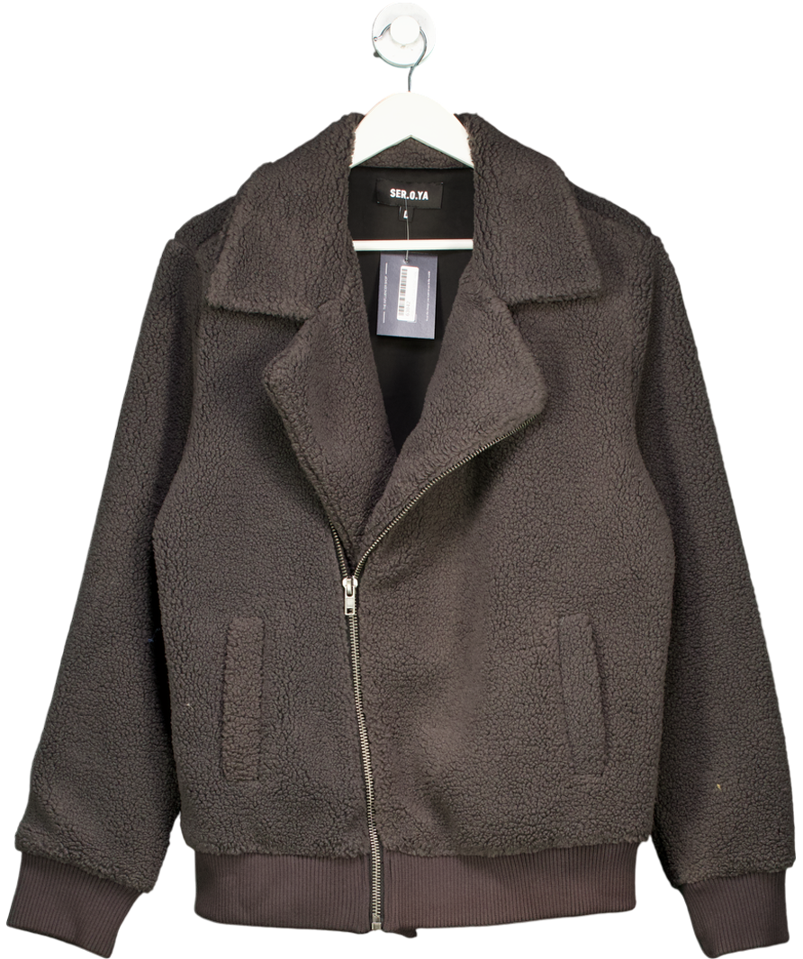Seroya Grey Caleb Teddy Jacket UK L