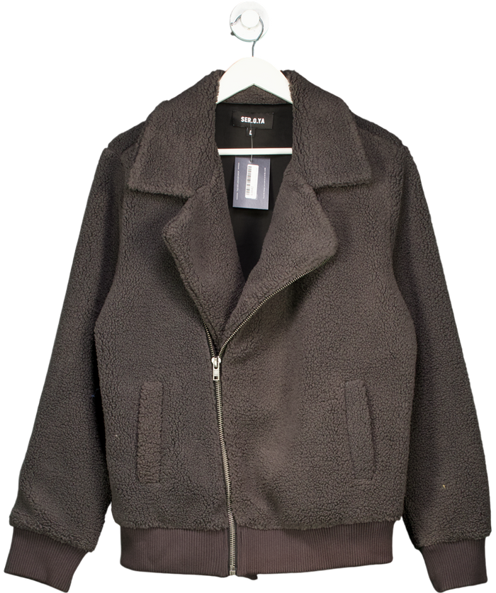 Seroya Grey Caleb Teddy Jacket UK L