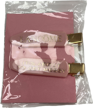 Lancome Hair Clips Pink One size