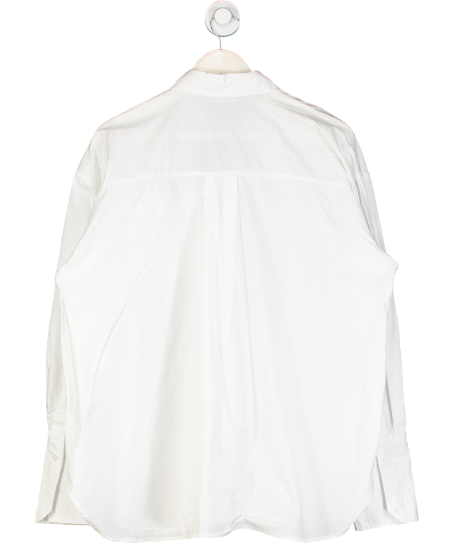 ZARA White Cotton Shirt UK S
