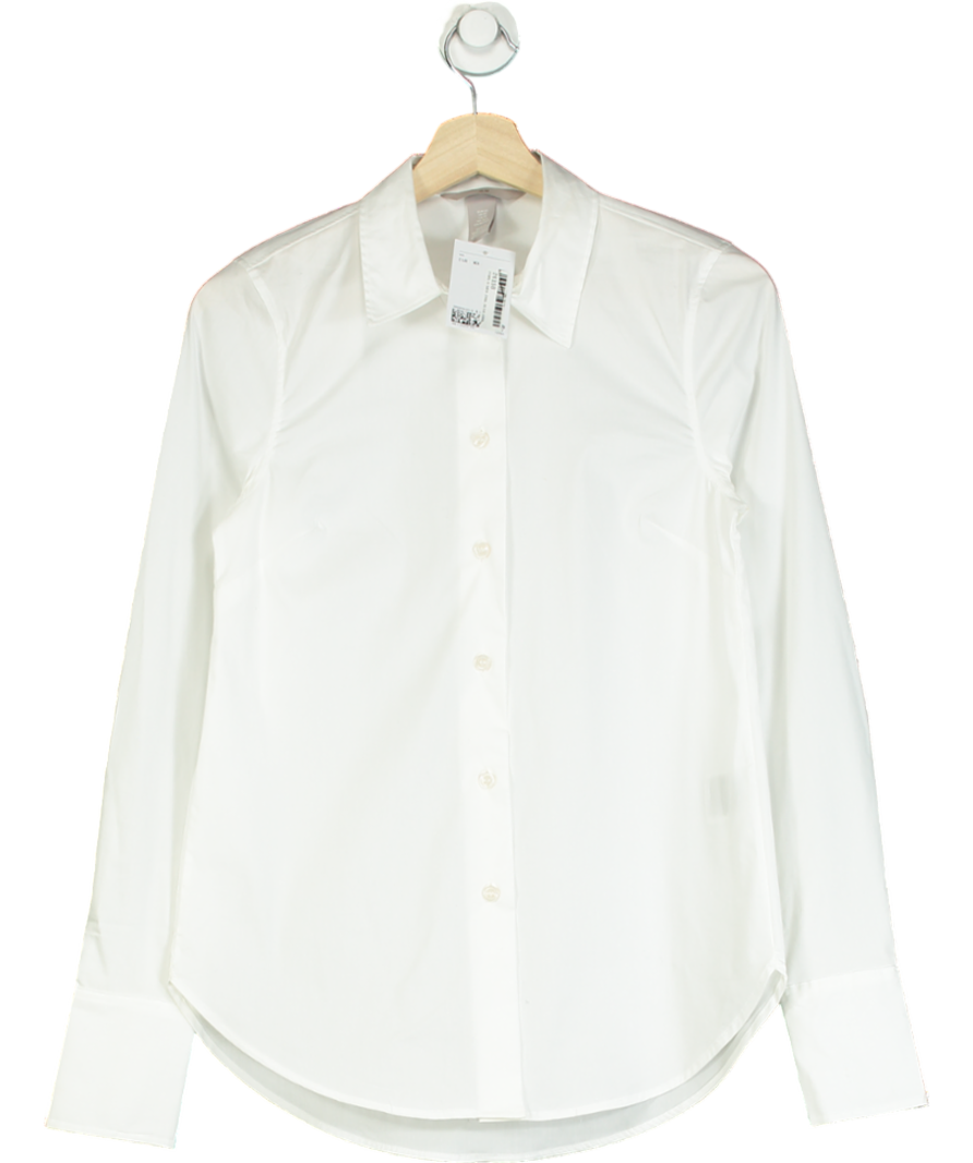 H&M White Oxford Shirt UK XS