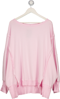 FREE PEOPLE Baby Pink We The Free Camden Sweatshirt UK L