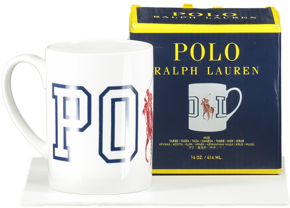 Polo Ralph Lauren White Icon Polo Logo Porcelain Mug BNIB