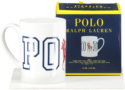 Polo Ralph Lauren White Icon Polo Logo Porcelain Mug BNIB