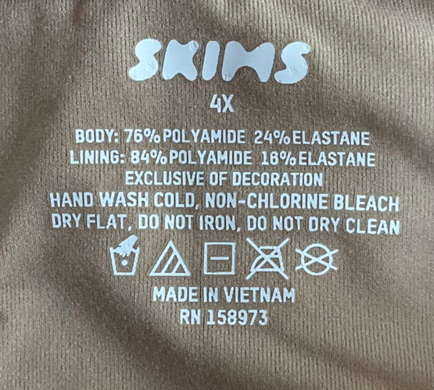 SKIMS Beige Fits Everybody Bandeau Bra - Clay UK XXXL