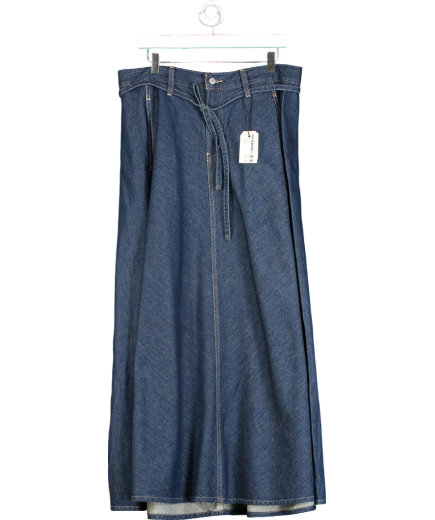 levis Blue Denim Maxi Skirt W31
