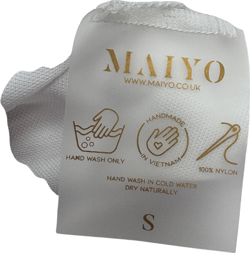 Maiyo Red Odette Striped Swimsuit UK S