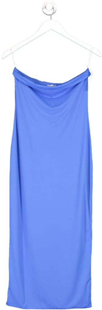 Meshki Cassidy Strapless Midi Dress Cobalt Blue UK L