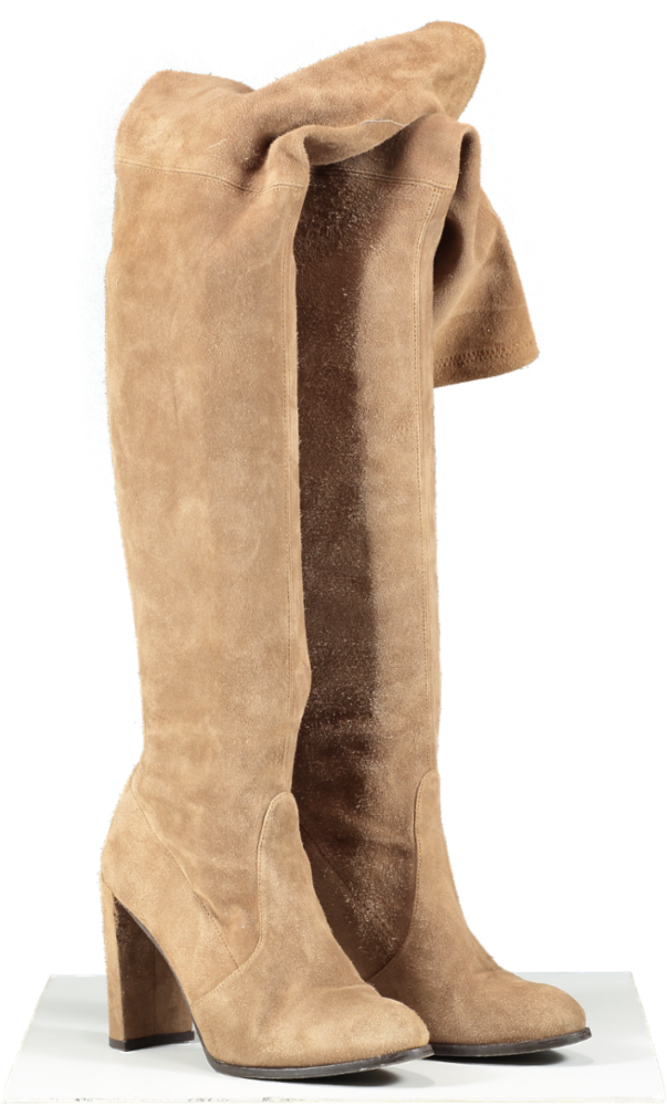 Stuart Weitzman Brown Highland Suede Over-the-knee Boots UK 4 EU 36👠