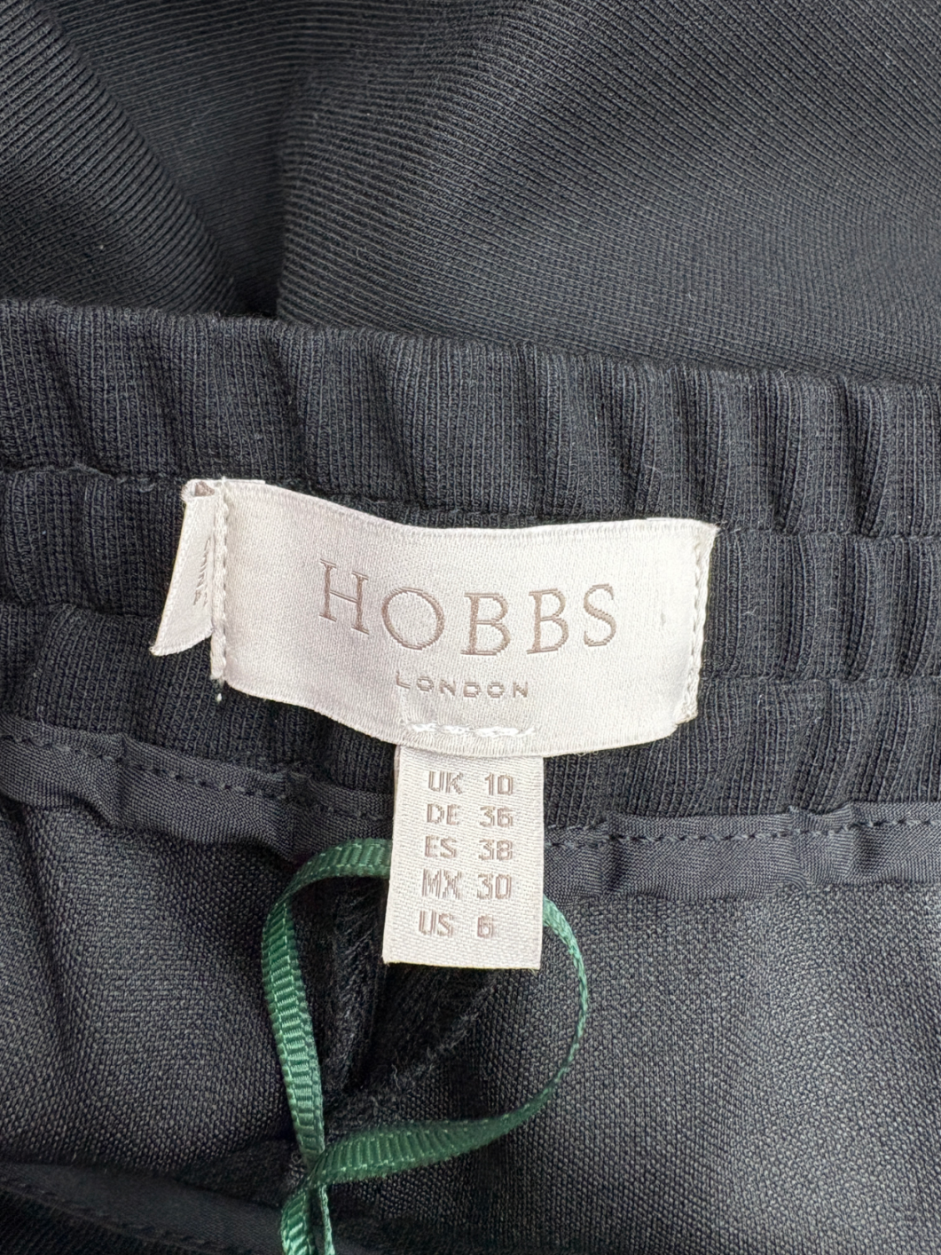 Hobbs Black Kathy Wide Leg Trousers UK 10