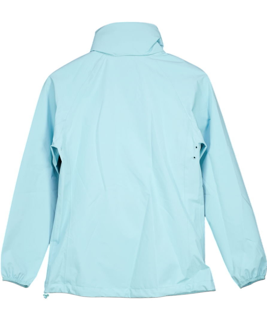M&S Turquoise Blue Goodmove Waterproof Hooded Sports Jacket With Stormwear UK 8