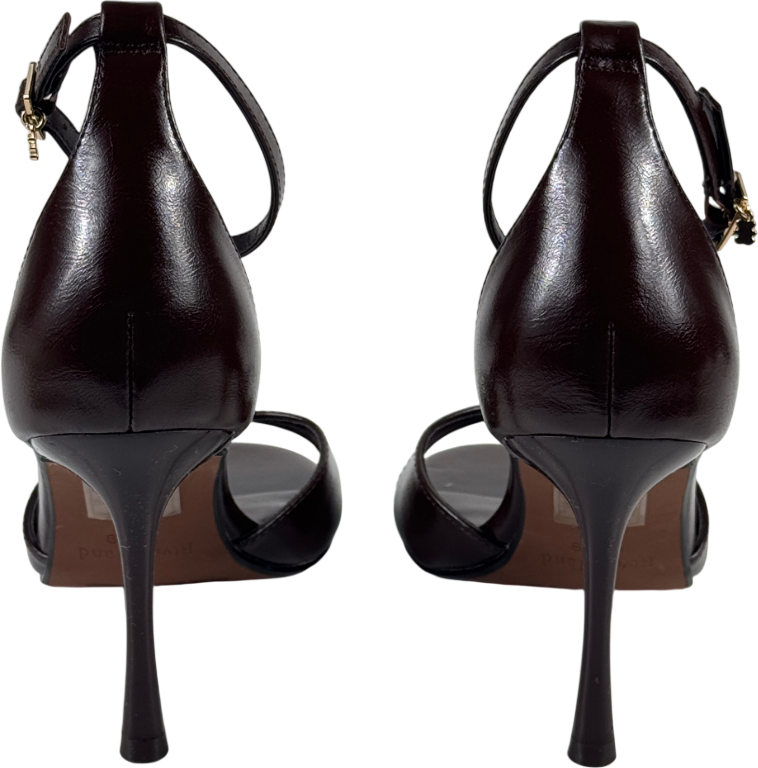 RIVER ISLAND STUDIO Brown Closed Back Heeled Sandals UK 6 EU 39 👠