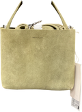 NA-KD Mini Suede Crossbody Tote Khaki Green