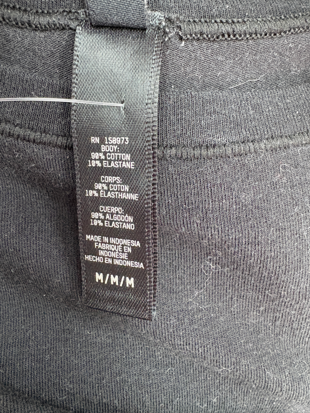 SKIMS Black Long Sleeve T-shirt UK M