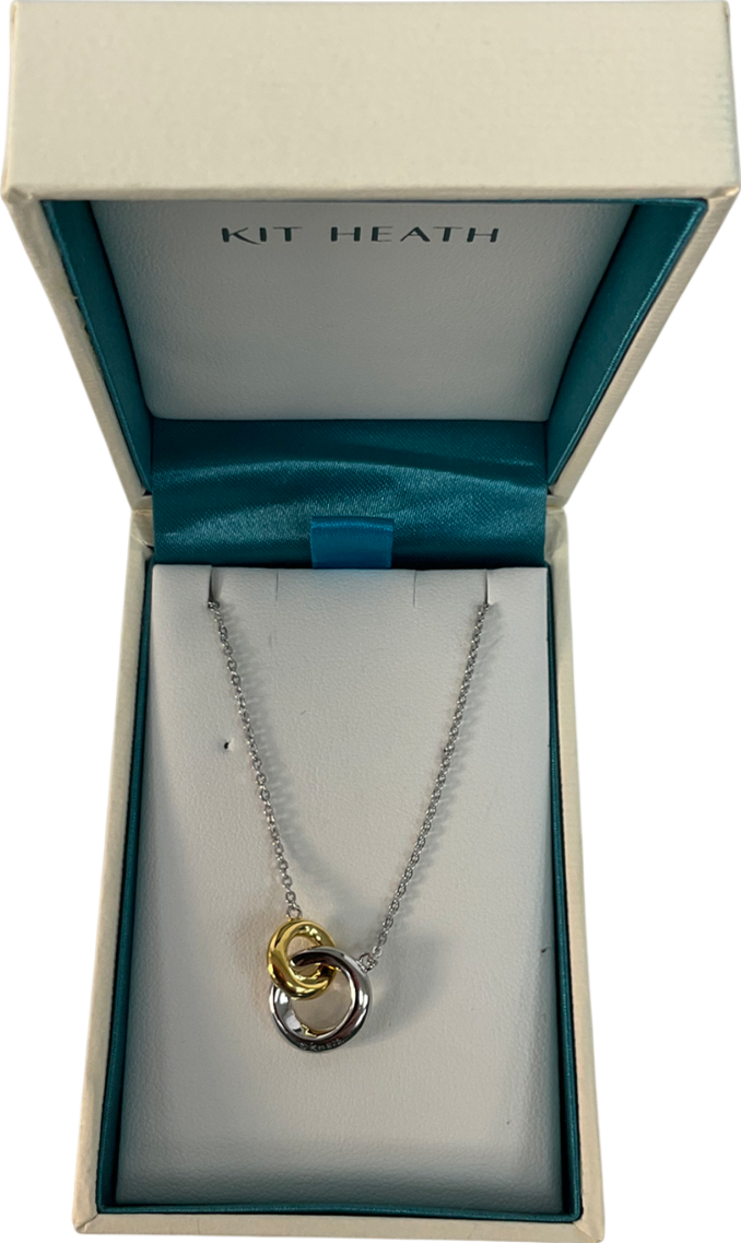 Kit Heath Sterling Silver & Gold plated Bevel Cirque Link Necklace
