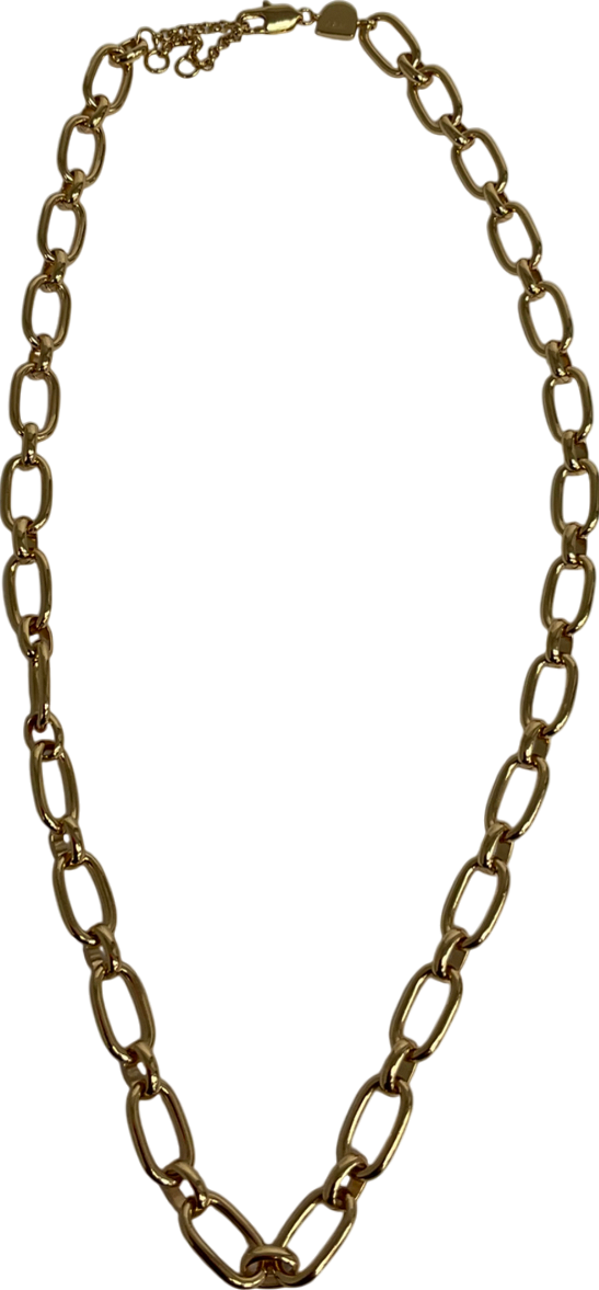 Astrid & Miyu Gold Open Link Chain Necklace In Gold One Size