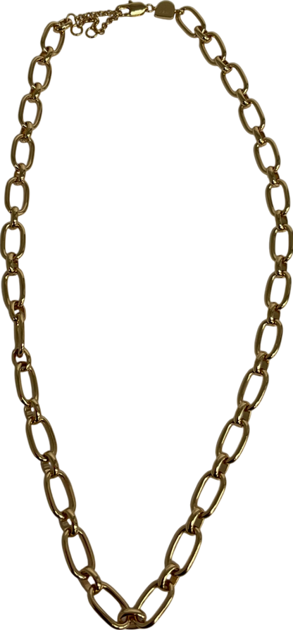 Astrid & Miyu Gold Open Link Chain Necklace In Gold One Size