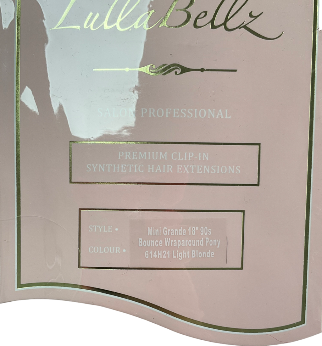 lulla belle Nude Mini Grande 18" 90s Bounce Wraparound Pony 614h21 Light Blonde One Size