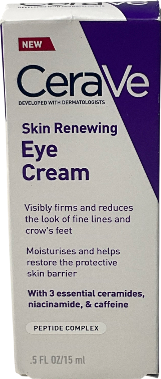 Cerave Renewing Eye Cream With Peptide Complex & Caffeine For Brighter 15ml