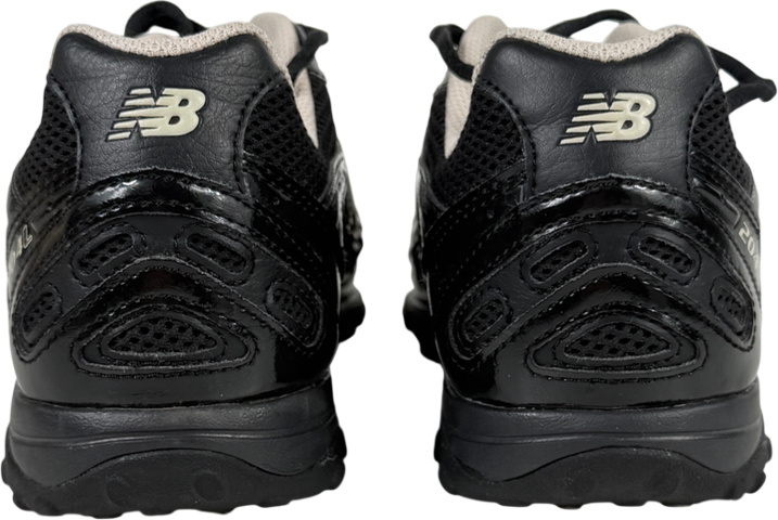 New Balance Black 204l Paneled Patent-leather And Mesh Trainer UK 7.5 EU 41.5