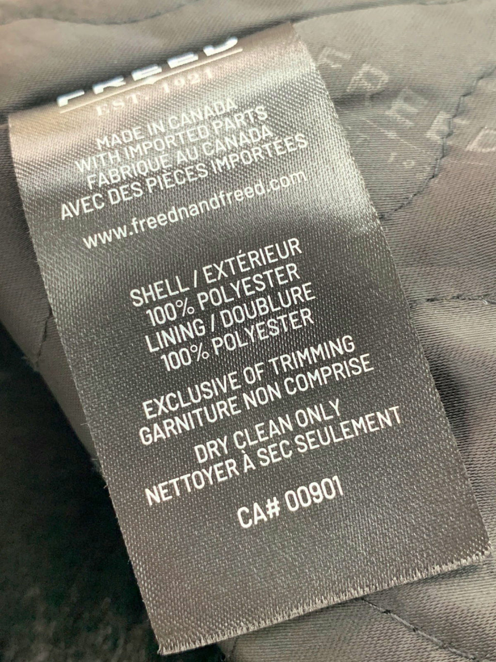 Freed Black Faux Fur Coat UK S/M