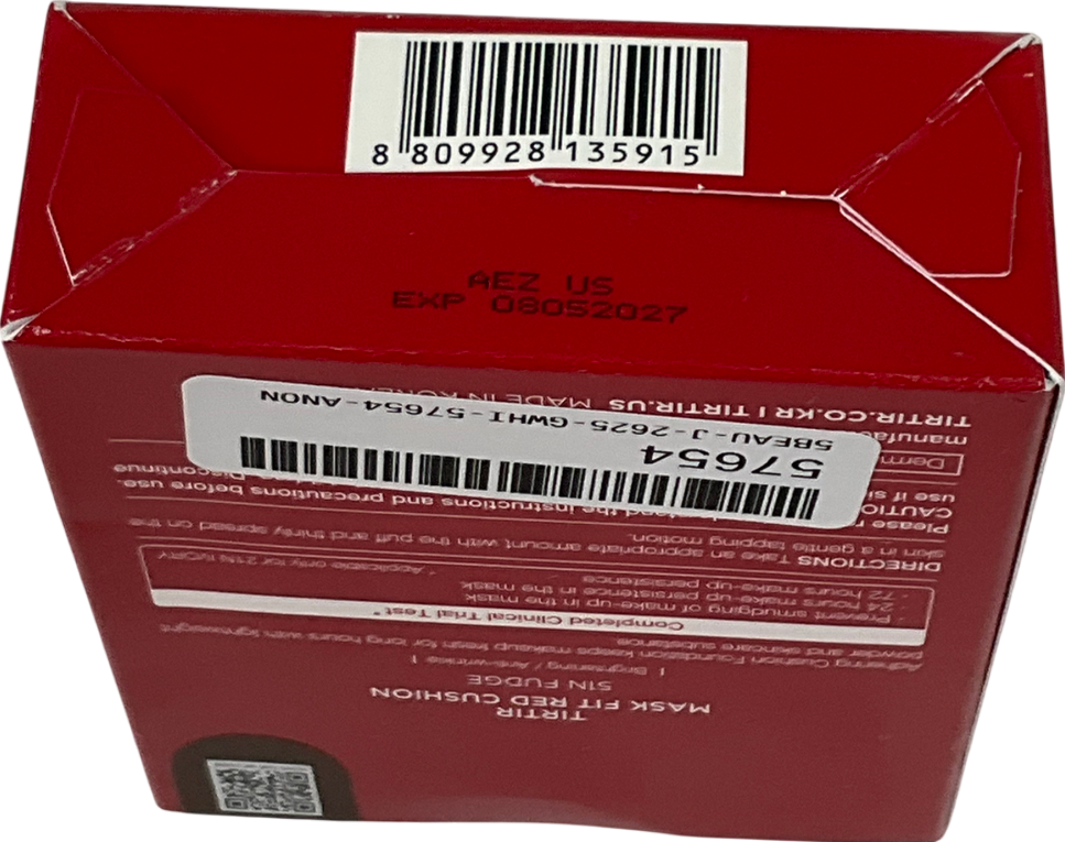 tirtir Mask Fit Red Cushion Foundation 51n 18g