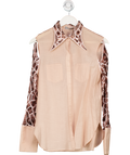 Mariana Jungmann Nude Lace Sleeve Shirt UK 8