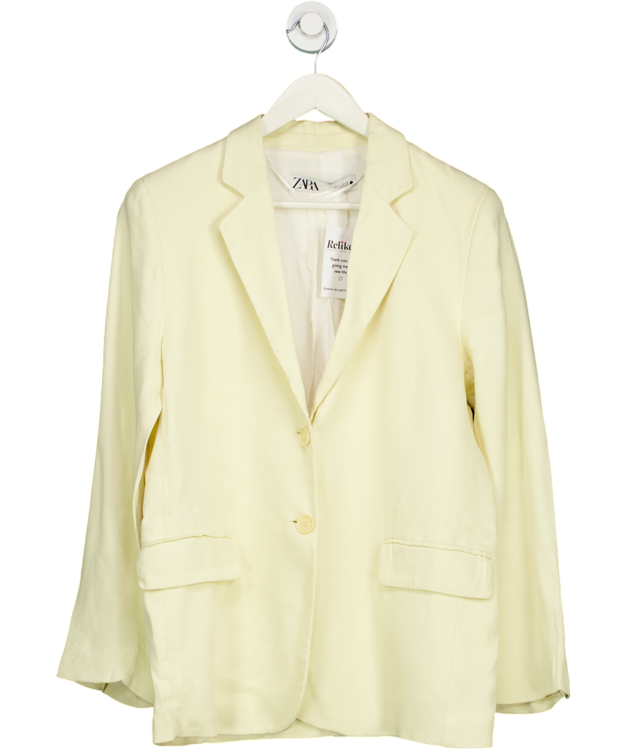 ZARA Yellow Oversized Blazer UK S