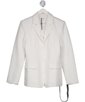 Six Stories White Tailored Blazer UK 10