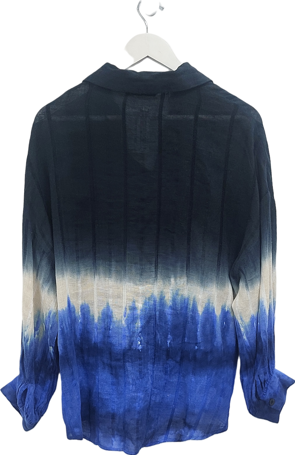 ZARA Black Tie Dye Effect Shirt UK XS