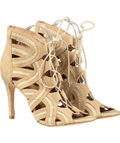 Joie Beige Snake Detail Lace-up Suede Sandal UK 5 EU 38 👠