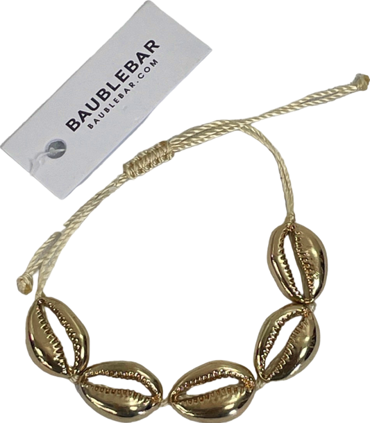 BaubleBar Gold Shell Bracelet One Size