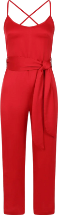 Dancing Leopard Lexi Jumpsuit In Red UK 6