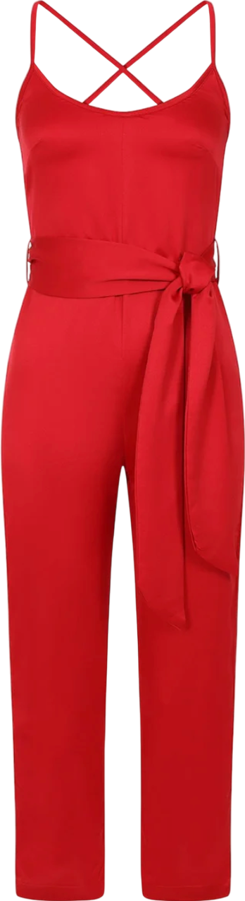 Dancing Leopard Lexi Jumpsuit In Red UK 6