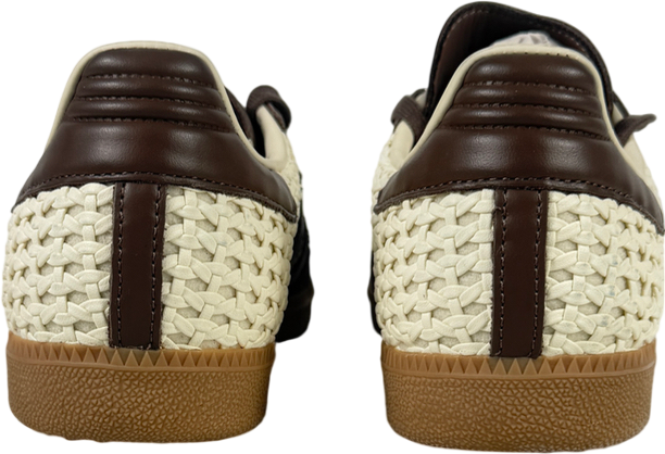 ADIDAS Brown Samba Of Woven Leather Trainers UK 10 EU 44
