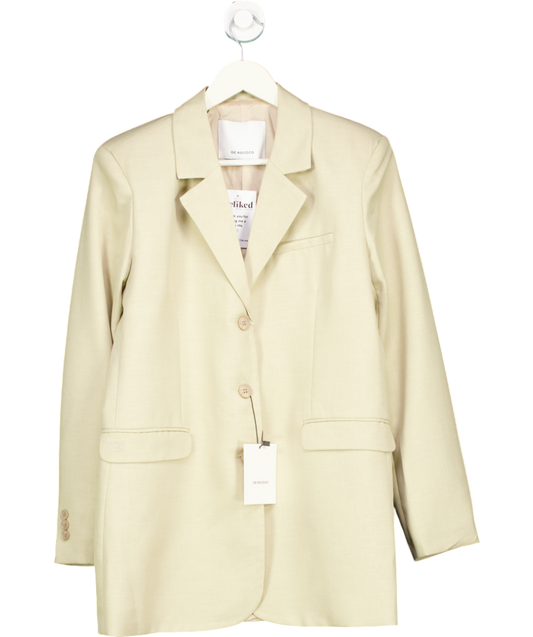 de rococo Beige Oversize Daddy Blazer UK XS