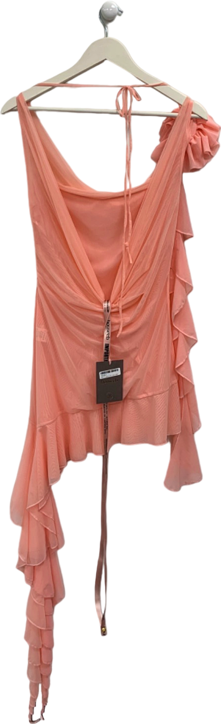 House of CB Bright Peach Charla Dress UK S