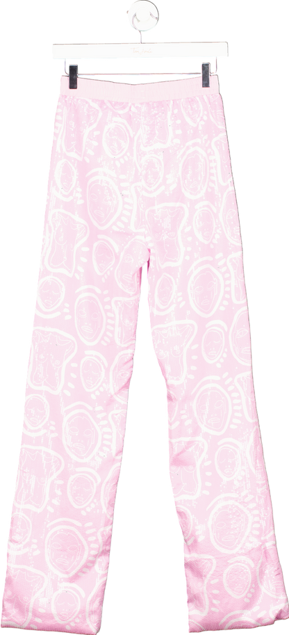 Patrick Church Pink Sequin Patterned Trousers UK M