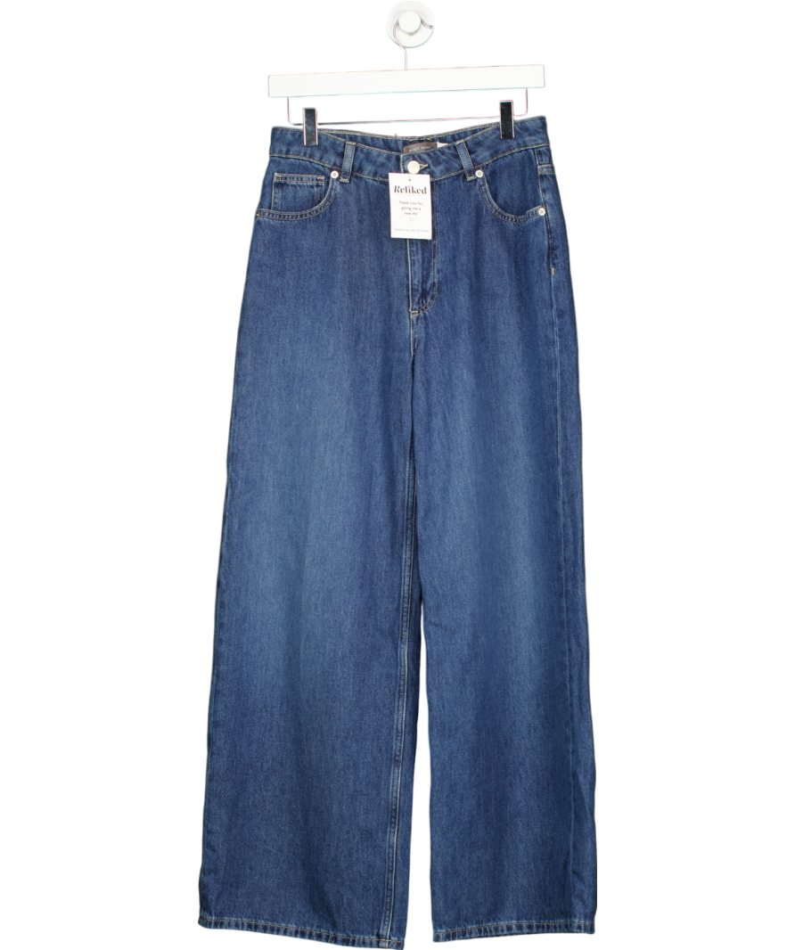 Mint Velvet Blue Wide Leg Jeans UK 10