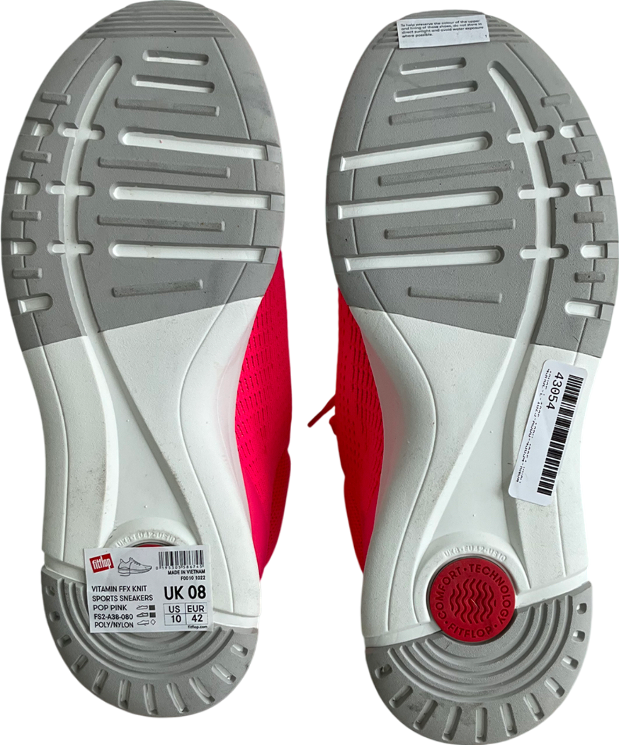 Fit Flop Pink Vitamin Ffx Knit Trainers UK 8 EU 41 👠