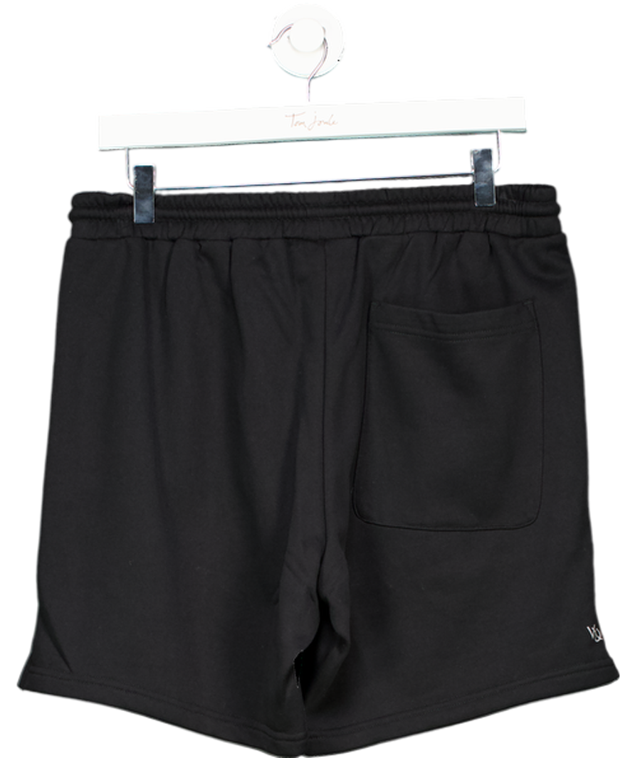Vanquish Black Classic Regular Fit Sweat Shorts UK L