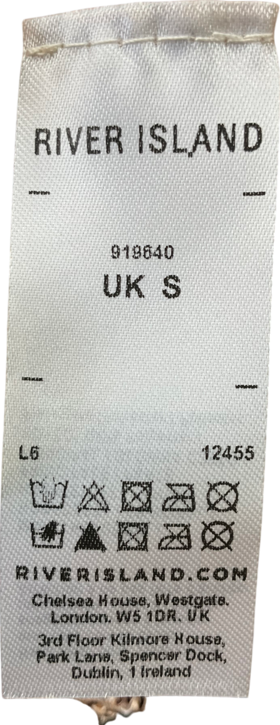 River Island Rose Gold Shoulder Detail Sequin Mini Dress UK S