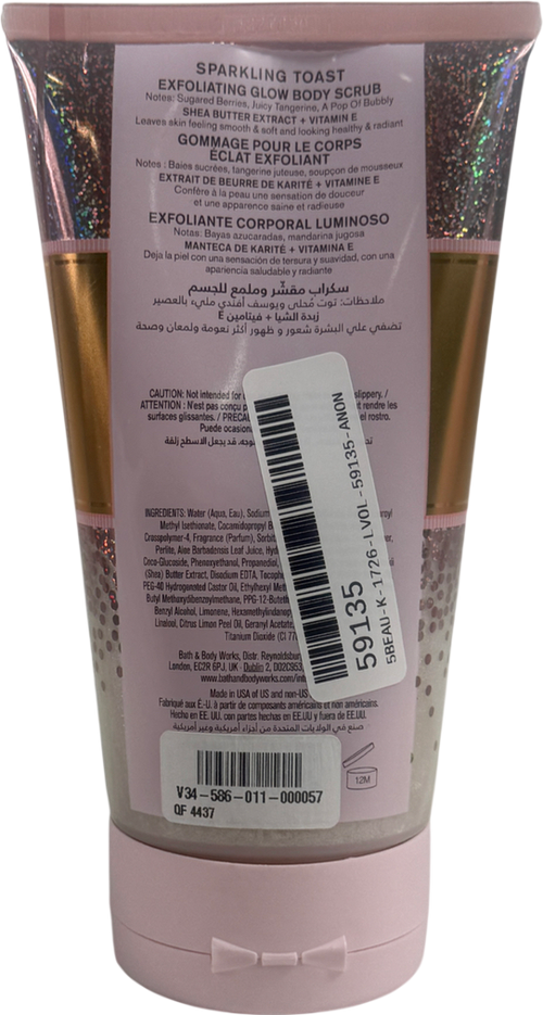 Bath & body works Sparkling Toast Body Scrub 210g