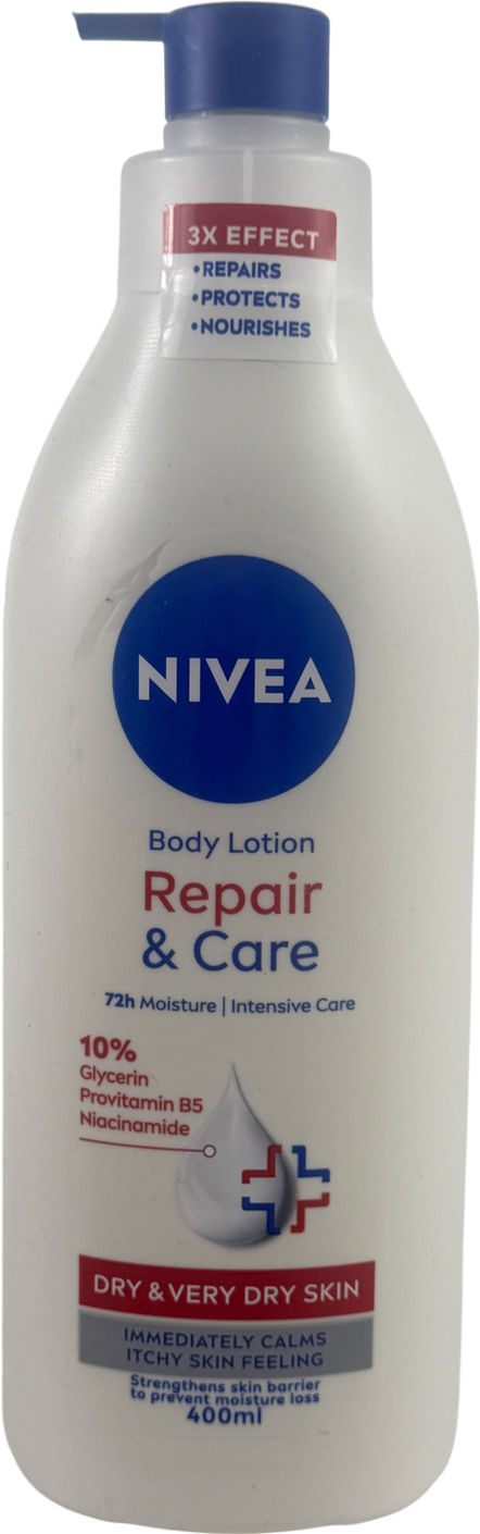 Nivea Repair & Care 72h Body Lotion For Very Dry Skin 400ml