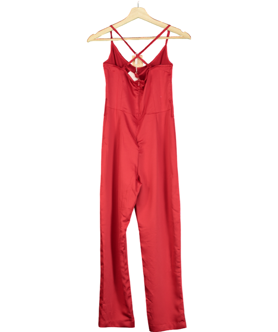 Dancing Leopard Lexi Jumpsuit In Red UK 6