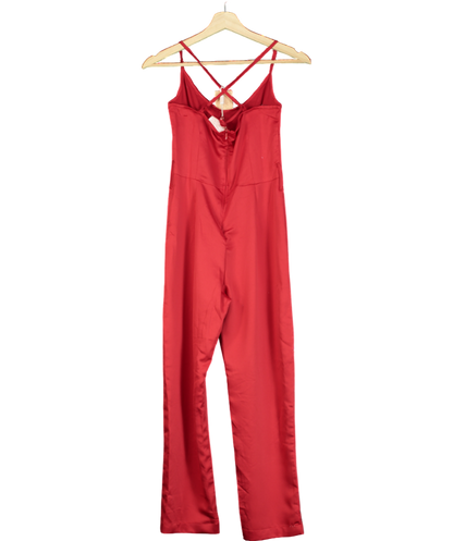 Dancing Leopard Lexi Jumpsuit In Red UK 6