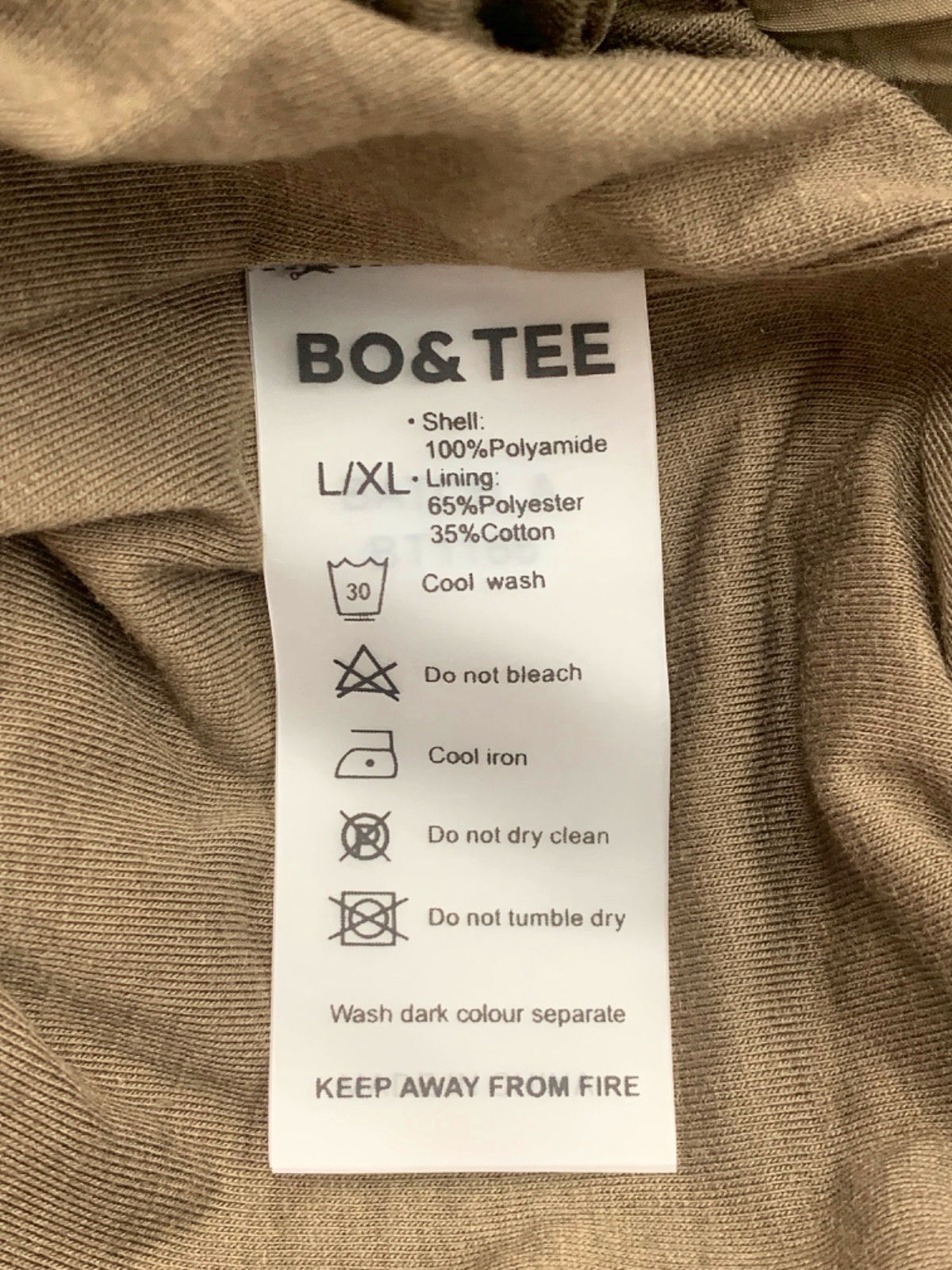 Bo&Tee Espresso Sporty Jacket L/XL
