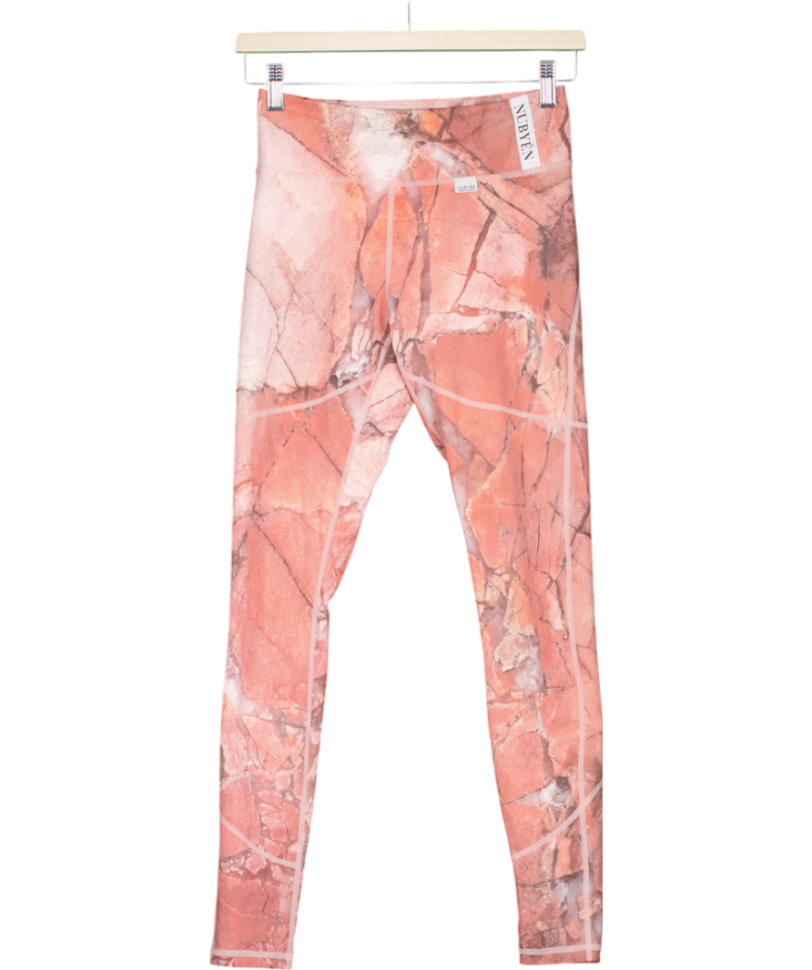 Nubyen Pink Marble Leggings UK S